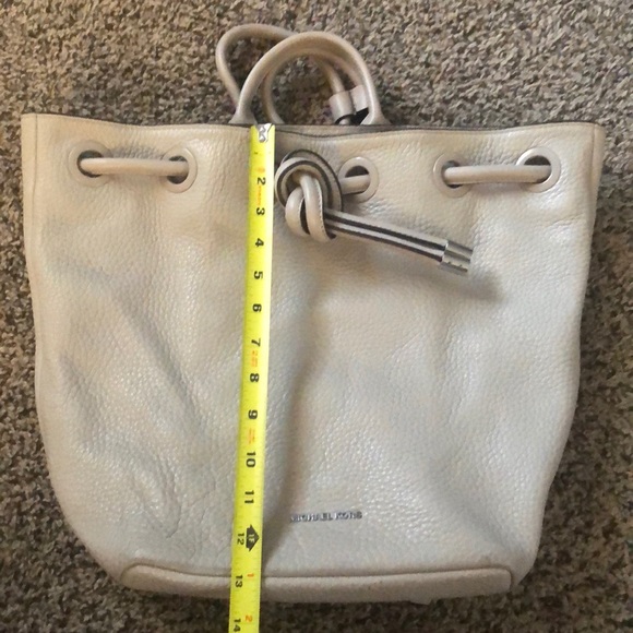 Michael Kors Gray Leather Backpack - Picture 8 of 12